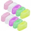 10 Pièces Étui de Brosse à Dents, Portable Etui Brosse a Dent, Etuis de Protection pour Tête de Brosse à Dents pour Voyages, 