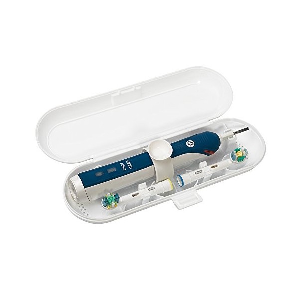 Boîtier de voyage en plastique pour brosse à dents électrique, blanc