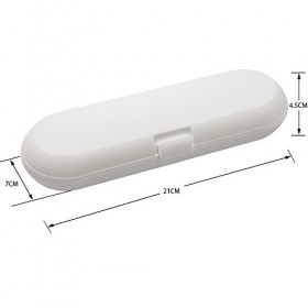 Boîtier de voyage en plastique pour brosse à dents électrique, blanc