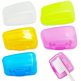 5 Pièces Étui de Brosse à Dents, Portable Etui Brosse a Dent, Etuis de Protection pour Tête de Brosse à Dents pour Voyages, F