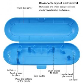 JPGhaha 2 Pièces Boîte de Rangement en Plastique pour Brosse à Dents Électrique Oral-B et Philips Sonicare Idéal pour Voyage 