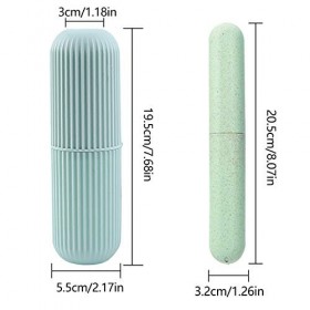 Étui de Brosse à Dents de Voyage,Yueser 2 Pièces Brosse a Dent Voyage Tasse de Voyage et 2pcs Étuis de Brosse à Dents de Voya