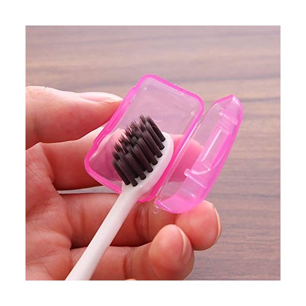 N-K Lot de 5 étuis de protection pour tête de brosse à dents - Portable - Pour voyage, randonnée, camping - Couleur aléatoire