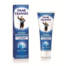 Email Diamant Dentifrice double blancheur, éclat immédiat, arôme menthe fraîche - Le tube de 75ml