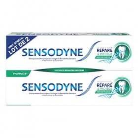 Sensodyne Dentifrice Répare & Protège Menthe Fraîche, Pour Dents Sensibles, Protection Longue Durée Contre La Sensibilité Den