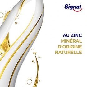 Signal Dentifrice Integral 8 Nature Elements Coco Blancheur, Action antibactérienne, Haleine fraîche Lot de 6x75ml 