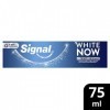 Signal Dentifrice Blancheur White Now, Sourire Plus Eclatant, Efficacité Cliniquement Prouvé, Correcteur de Couleur, 75ml