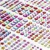 1200+ PCS Gem Strass Autocollants, Auto-AdhÉSif Bling Bijoux Scintillantes Pierres PrÉCieuses Autocollants Pour DIY Artisanat