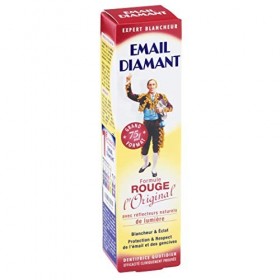Email Diamant Rouge Formule LOriginal Blancheur, Éclat, Gencives Protection Dentifrice, 2 x 75 ml