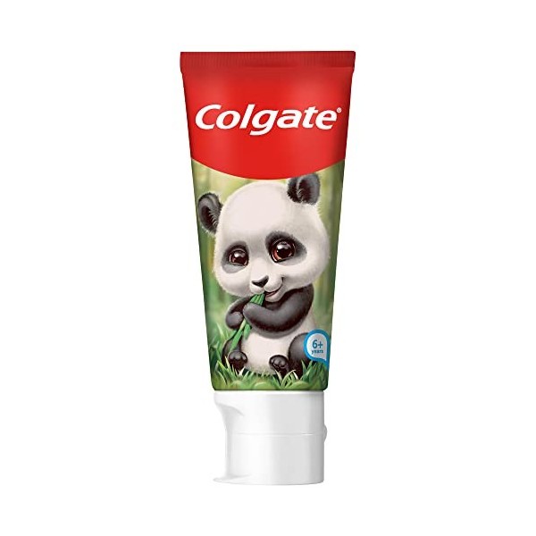 COLGATE - Dentifrice pour Enfant Colgate Kids Animaux - Goût Orange Mangue - Dentifrice au Fluor - À partir de 6 ans et Plus 