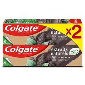 COLGATE - Dentifrice Extraits Naturels Certifié Bio - Charbon & Eucalyptus - Fraîcheur & Blancheur En Douceur - Dentifrice Bi