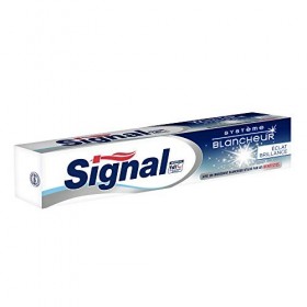 Signal Dentifrice Système Blancheur Eclat Brillance 75ml, Dents Blanches & Eclatantes, Santé Dentaire