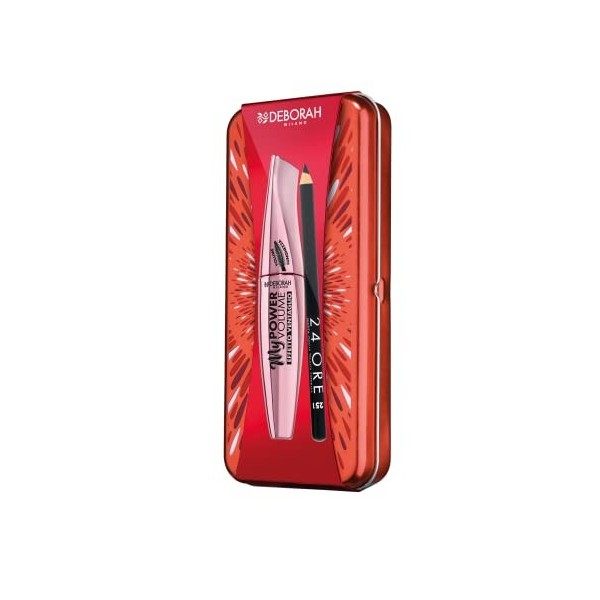 Deborah Kit lacte N.01 Mascara My Power Volume + Crayon 24 heures N.251 Black