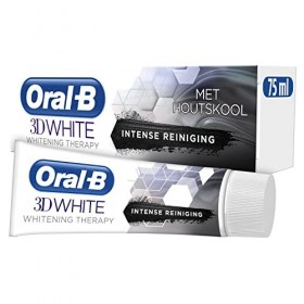 Oral-B Manual 3D White Nettoyage Intense Dentifrice, Charbon, 75ml