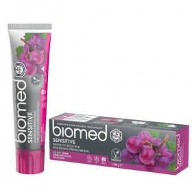 BIOMED Sensitive dentifrice régénérant et cicatrisant pour dents sensibles - dentifrice apaisant sans fluor et 98% naturel - 