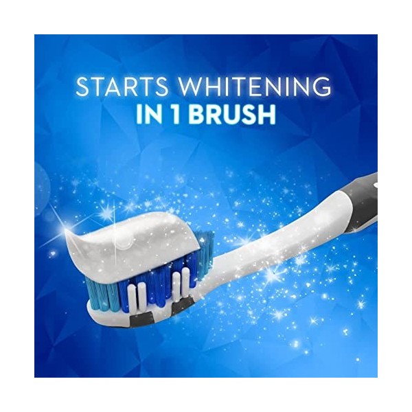 Crest 3D White Lot de 3 dentifrices blanchissants, menthe éclatante, 136 g