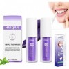 Dentifrice Blanchissant Violet-3pcs Dentifrice Correcteur Violet-Dentifrices Nettoyage Buccal, Purple Teeth Whitening,Purple 