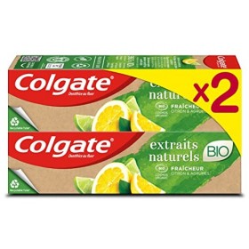 COLGATE - Dentifrice Extraits Naturels Certifié Bio - Citron & Agrumes - Fraîcheur Intense - Dentifrice Biologique - 99,7 % d
