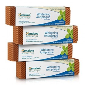 Himalaya Botanique Whitening Toothpastes Simply Peppermint, 4-Pack 