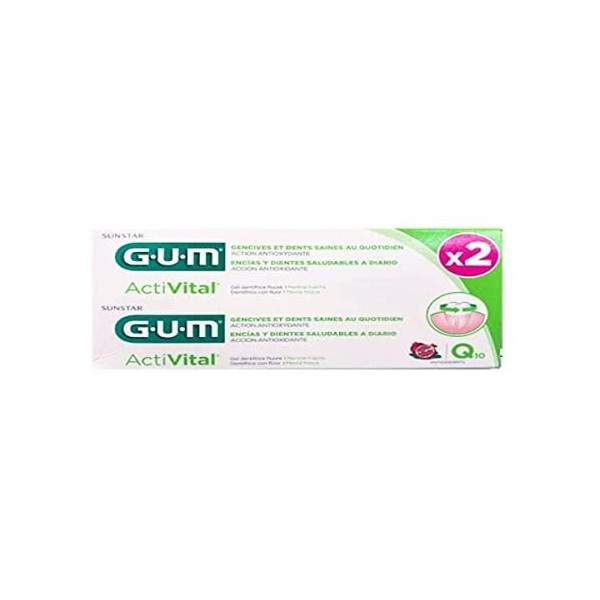 GUM Activital Dentifrice Q10 Lot de 2 x 75 ml