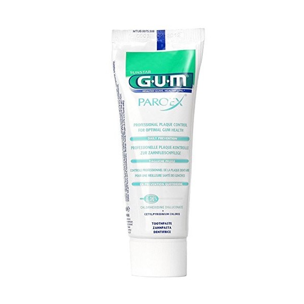 GUM Paroex Dentifrice gel 0,06% 75ml, Pack de 6 6x 75ml 