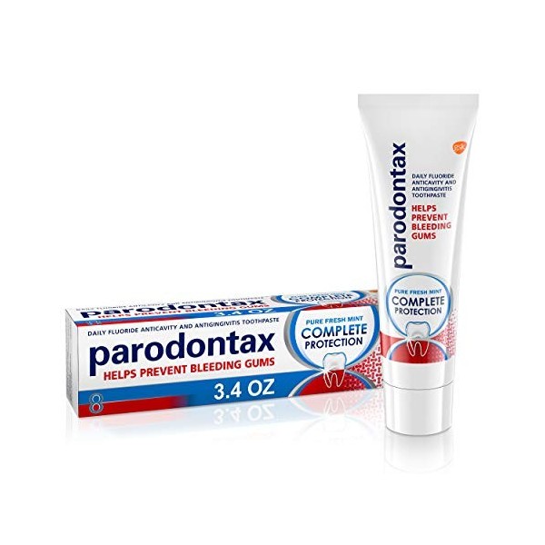 Parodontax Complete Protection Toothpaste For Bleeding Gums, Pure Fresh Mint, 3.4 Ounce