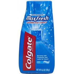Colgate Max frais Liquide Dentifrice Mini bandes dhaleine, menthe fraîche, 4,6 oz