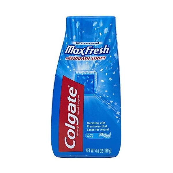 Colgate Max frais Liquide Dentifrice Mini bandes dhaleine, menthe fraîche, 4,6 oz