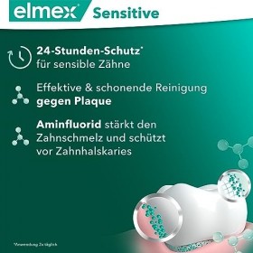 elmex Zahnpasta Sensitive, Doppelpack 2 x 75 ml - Zahncreme pflegt und schützt schmerzempfindliche Zähne