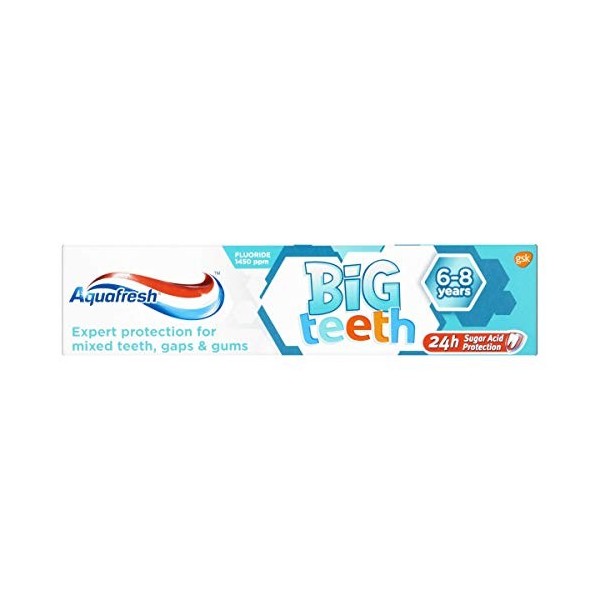 Aquafresh BIG teeth Dentifrice au Fluorure 50ml