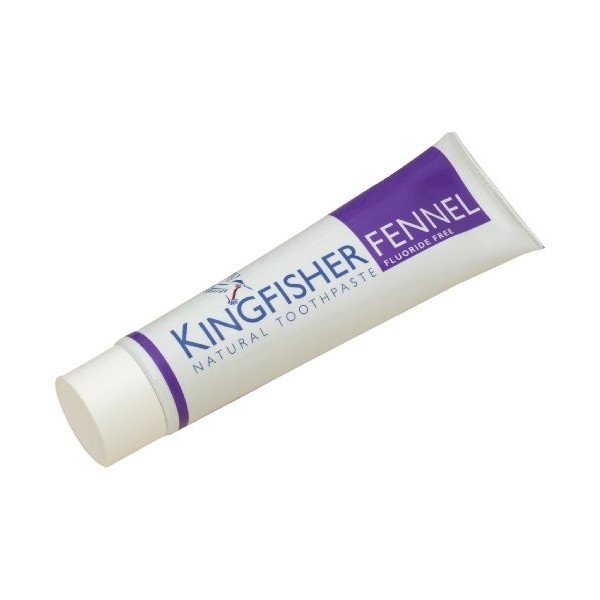 Kingfisher Lot de 3 tubes de dentifrice au fenouil sans fluor 100 ml