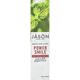 Jason Organic Toothpaste Powersmile Whitening Peppermint Fluoride Free 170g