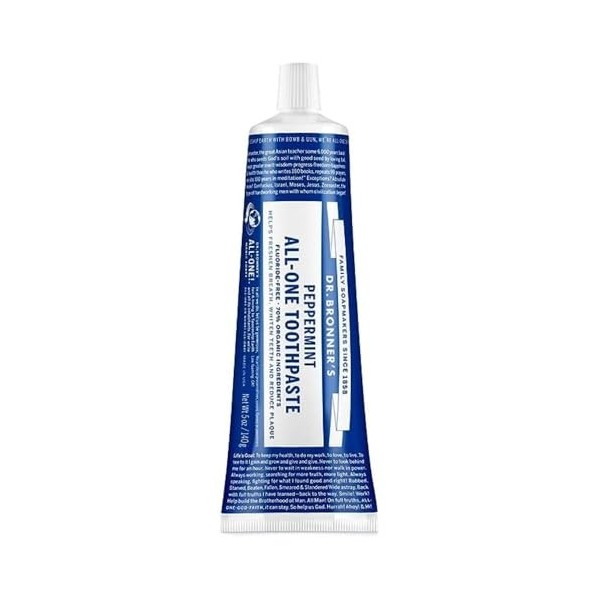 DR BRONNERS Org Peppermint Toothpaste 140g