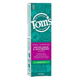 Toms Of Maine Antiplaque & Whitening Toothpaste Spearmint - Fluoride-Free 5.5 oz