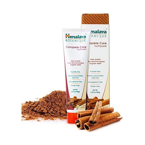 Himalaya Complete Care Toothpaste Cinnamon, Natural, Fluoride-Free, SLS Free, Gluten-Free, 150 g 2 PACK