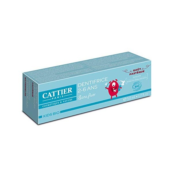 CATTIER Dentifrice Goût Pastèque 2-6 Ans 50 ml