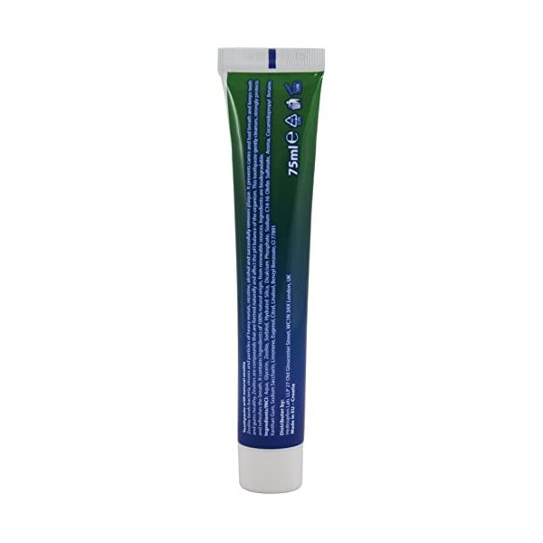 Dentifrice Zéolithe 75 ml | Sans Fluor | Ingrédients 100% dorigine naturelle | 15% Zéolite minérale naturelle | Heiltropfen®