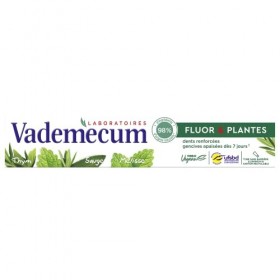 Vademecum - Dentifrice - Fluor et Plantes - Thym Sauge Mélisse - Dents renforcées - Gencives apaisées dès 7 jours - 98% ding