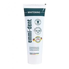 emmi®-dent Dentifrice à Ultrasons "Whitening" I Dentifrice Blanchissant Doux I Idéal pour Les dents et Gencives Sensibles I V