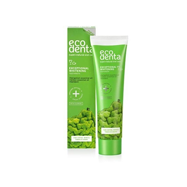 Ecodenta Dentifrice Sans Fluor Contre les Caries Dentifrice 100 ml I Au Xylitol Feuilles de Coriandre Huiles Essentielles de 