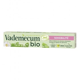 Vademecum Dentifrice Sensibilité Menthe et Huile Essentielle de Clou de Girofle, Certifié Bio, 99% dIngrédients dOrigine Na