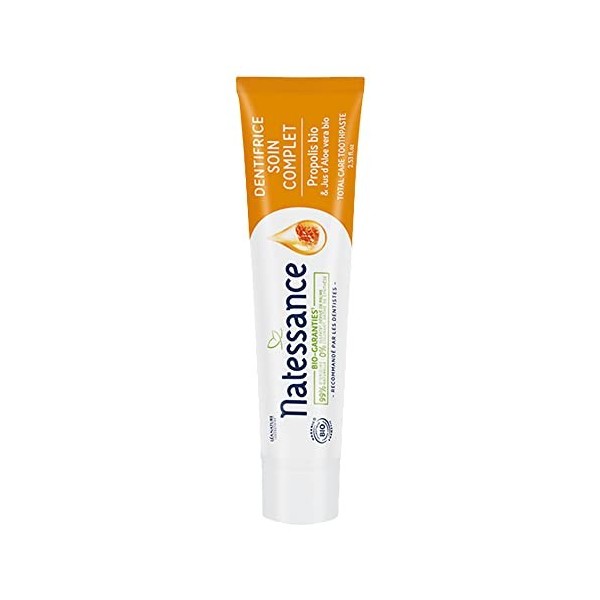 Natessance - Dentifrice Soin Complet - Soins Bucco-dentaires - Certifié Bio Cosmos Organic - Tube de 75 ml