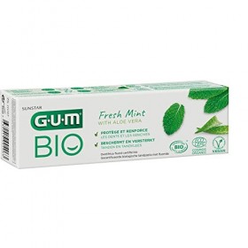 GUM Dentifrice Menthe Fraîche Aloe Vera Bio 75 ml