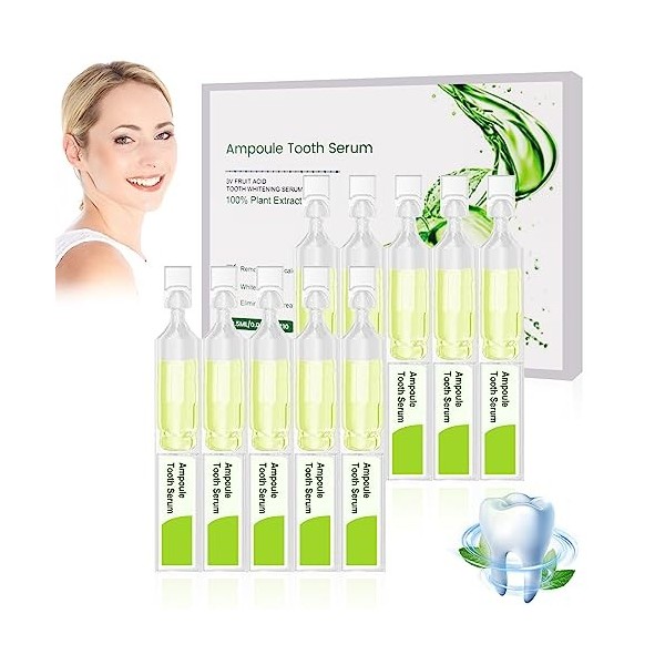 Dentifrice Ampoule Essence, Ampoule Sérum Dentaire, Dentifrice à Essence, Élimine le Tartre et la Plaque Dentaire