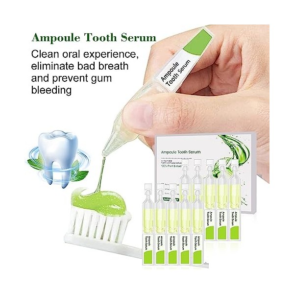 Dentifrice Ampoule Essence, Ampoule Sérum Dentaire, Dentifrice à Essence, Élimine le Tartre et la Plaque Dentaire