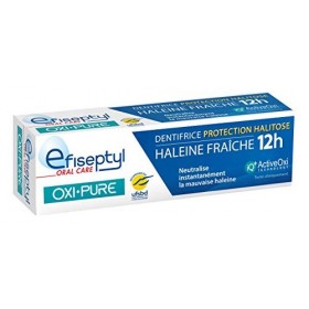 Efiseptyl - Dentifrice Oxi-pure Protection Halitose - Haleine Fraîche 12H - Efficacité Prouvée - 75 ml