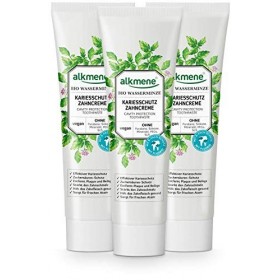 alkmene Dentifrice menthe aquatique biologique - dentifrice végan - 6 fois la protection sans silicones, parabènes, huiles mi