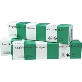 Kingfisher Lot de 3 dentifrices à la menthe 100 ml