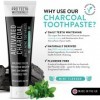 Dentifrice blanchissant instantané Pro Teeth Whitening Co. – Élimine les Taches, Nettoie en profondeur et blanchit – Charbon 