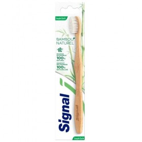 SIGNAL Brosse à Dents Souple Bambou 100 pourcent Naturel+Signal Kids Dentifrice Bio Enfants arôme Menthe dorigine naturelle 
